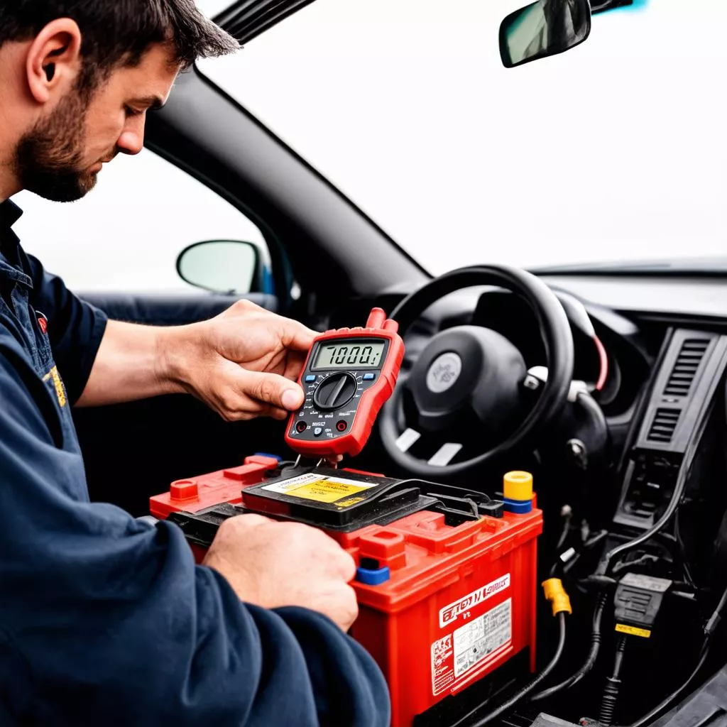 Kiểm tra ắc quy ô tô